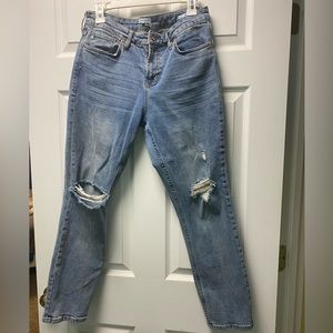 👖Dear John Blaire High Rise Straight Leg Distressed Jeans Size 29